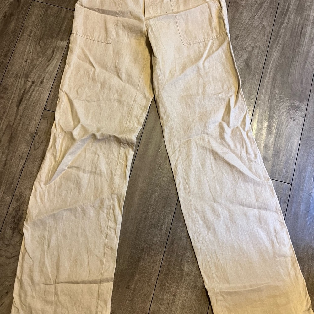LONDONJEAN Women's Cream Chinos
